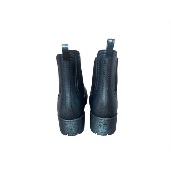 Jeffrey Campbell Metallic Blue Chunky Rainboots NWOB - Picture 5 of 7